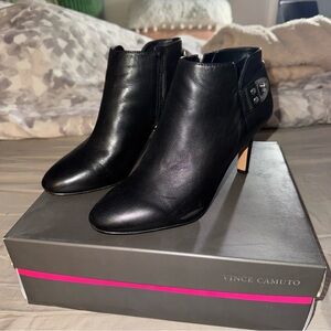 Vince Camuto Black Ankle Boots